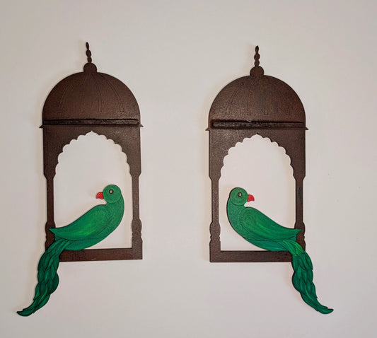 Parrots in Window