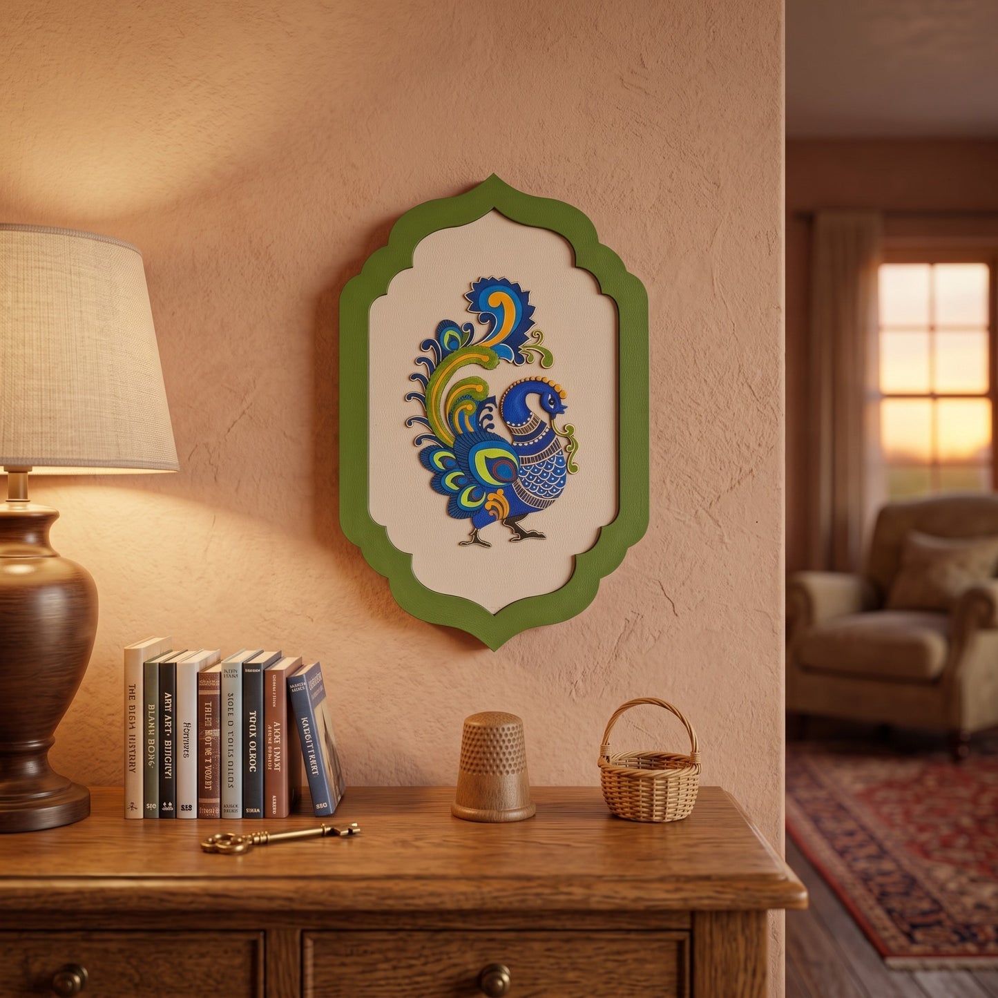 Royal Wall Accents: Peacock
