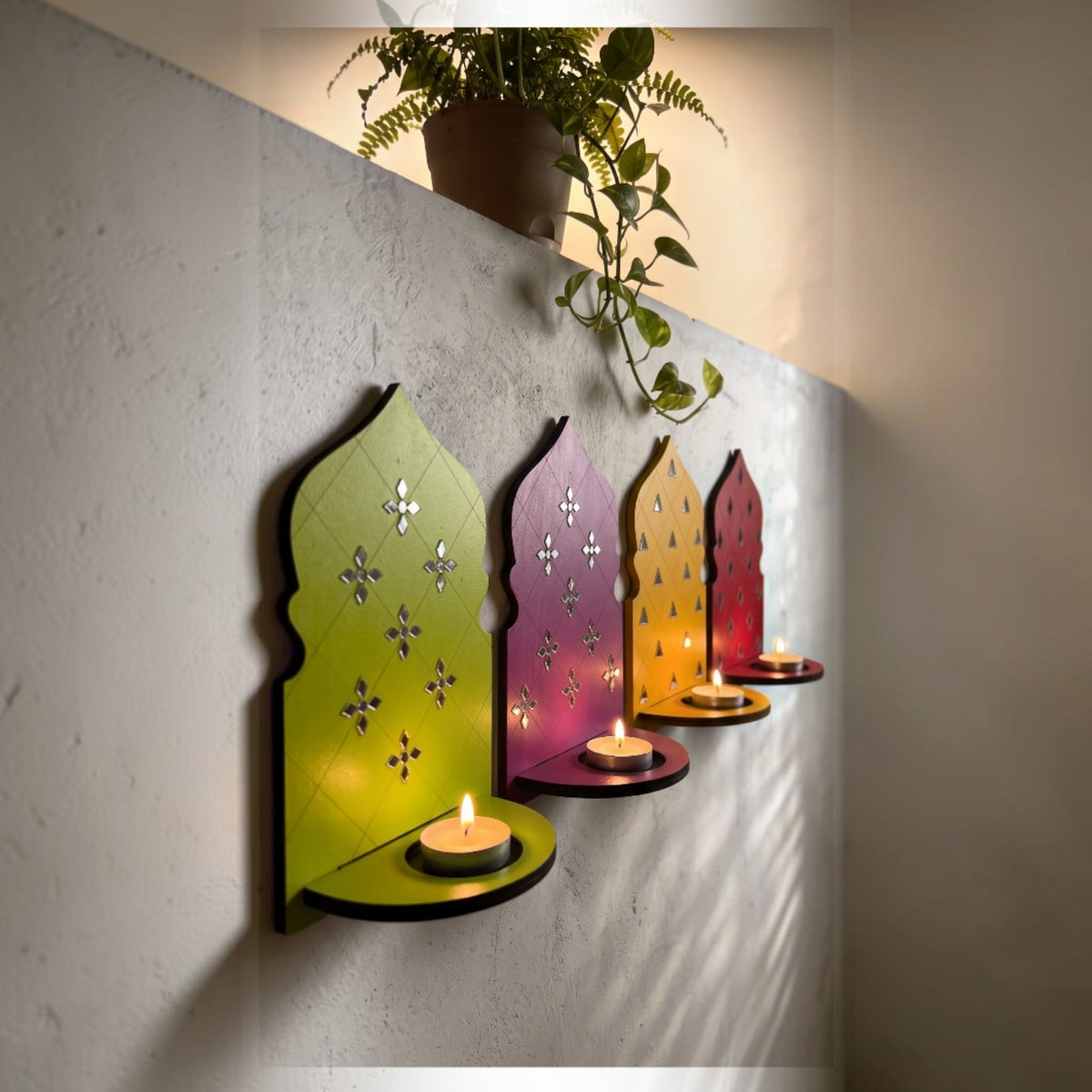 Tea Light Wall Accents: Reflections